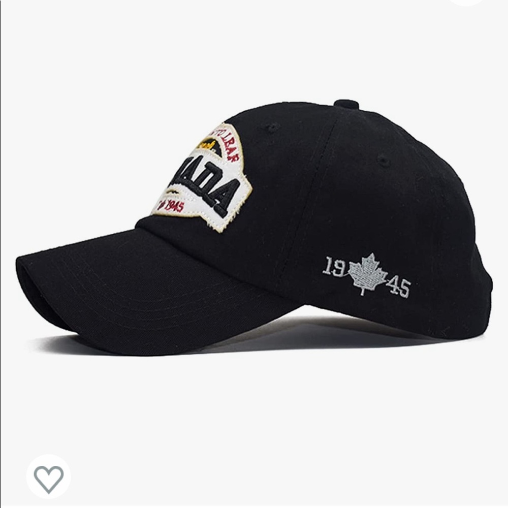 Canada Black Baseball Hat